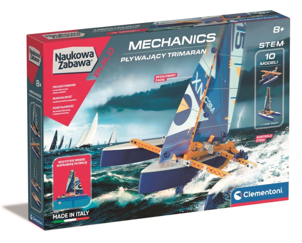 CLEMENTONI LABORATORIUM  PŁYWAJĄCY TRIMARAN