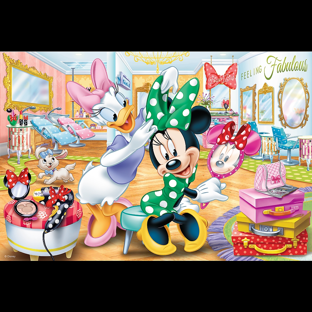 Puzzle - 100 - Minnie w salonie kosmetycznym - Dis