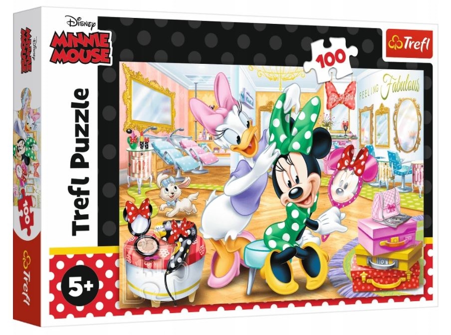 Puzzle - 100 - Minnie w salonie kosmetycznym - Dis