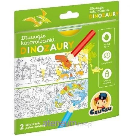 CZUCZU DŁUUUGIE KOLOROWANKI DINOZAURY