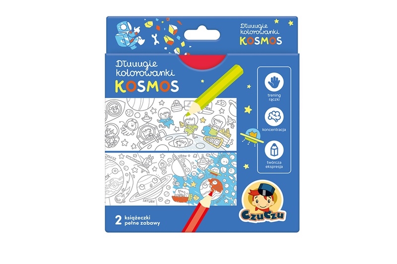 CZUCZU DŁUUUGIE KOLOROWANKI KOSMOS