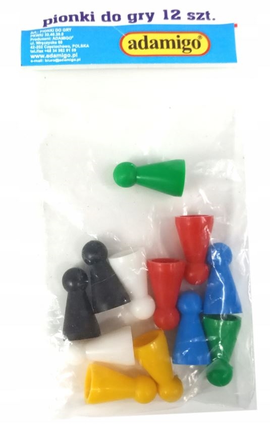 PIONKI DO GRY KPL. 12SZT