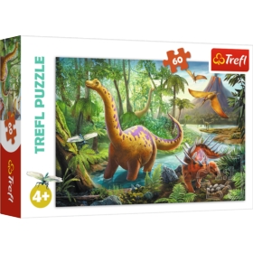 PUZZLE 60 WĘDRÓWKA DINOZAURÓW