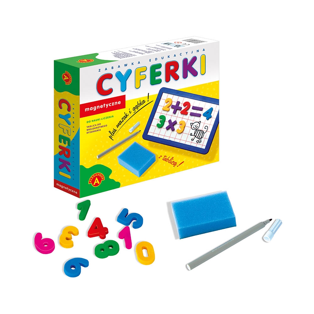 Cyferki magnetyczne z tablicą 04182