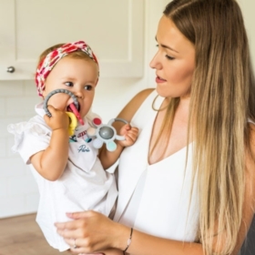 BABYONO GRYZAK Z GRZECHOTKĄ