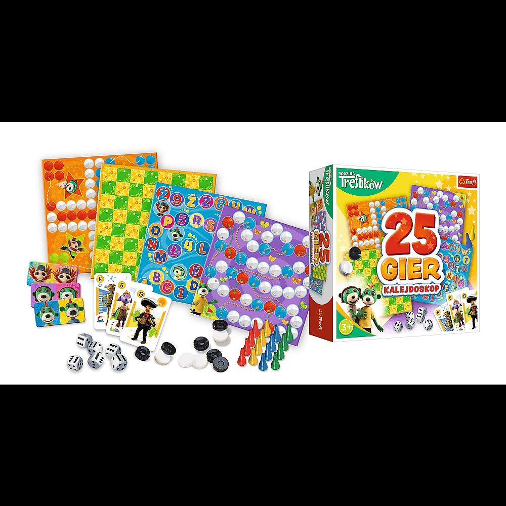 GRA KALEJDOSKOP 25 GIER RODZINA TREFLIKÓW