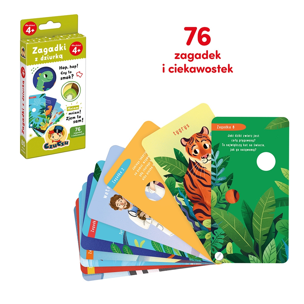 CZUCZU ZAGADKI Z DZIURKĄ 4+