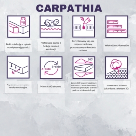 BABYMATEX MATERAC ORTOPEDYCZNY CARPATHIA 120x60