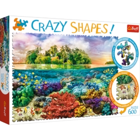 TREFL - PUZZLE 600 - CRAZY SHAPES TROPIKALNA WYSPA