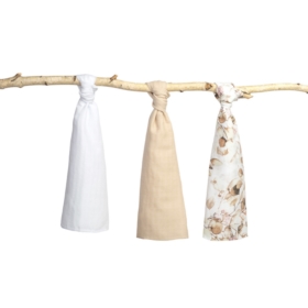 SENSILLO PIELUCHA MUŚLINOWA BEŻOWY 3 SZT