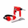 Zestaw Narzędzi Czerwony Wiertarka Nauszniki Suwmi