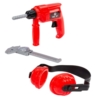 Zestaw Narzędzi Czerwony Wiertarka Nauszniki Suwmi