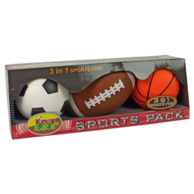 Zestaw Miękkich Piłek Sportowych 3w1 Piłka Nożna K