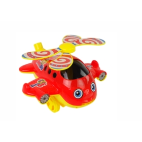 Wesoły Samolot Pchacz Kij Dzwonek Czerwony