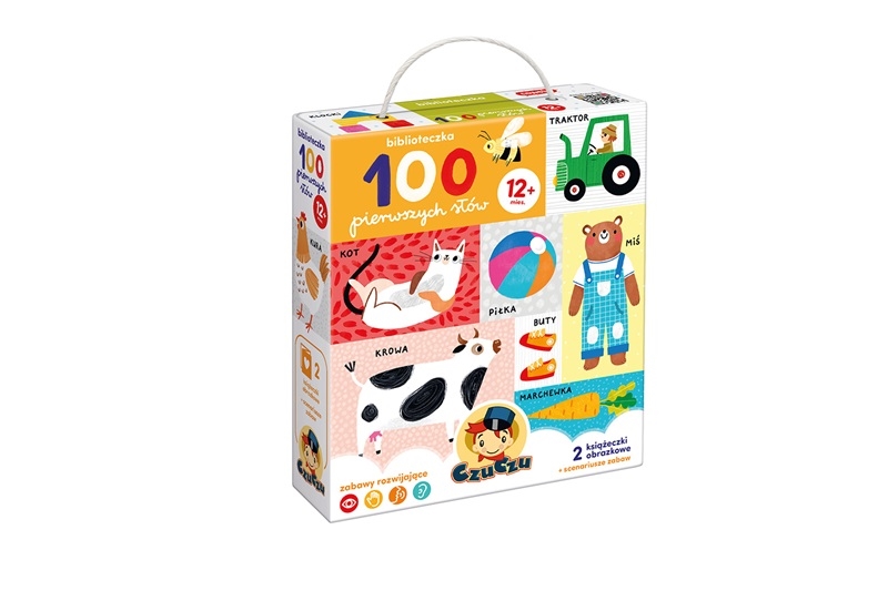 CZUCZU KSIĄŻECZKA EDUK 100 PIERWSZE SŁOWA 12M+