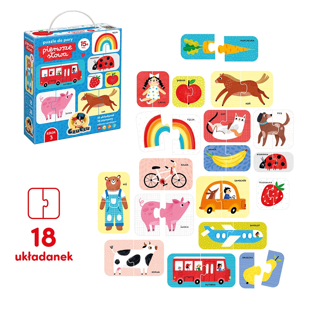 CZUCZU PUZZLE PIERWSZE SŁOWA 15M+