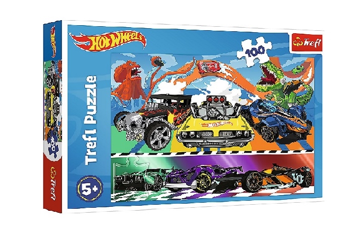 Puzzle - 100 - Pędzące samochody - Hot Wheels 1646