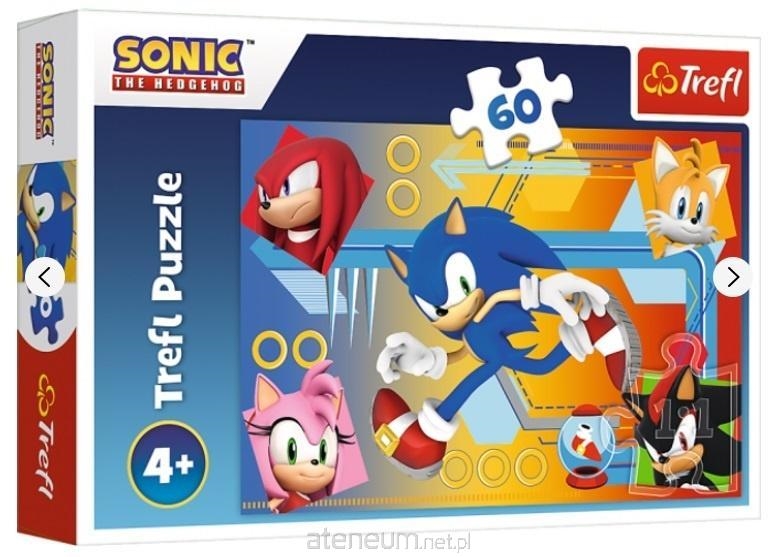 Puzzle Sonic 60 el. Sonic w akcji 17387
