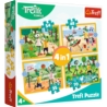 TREFL PUZZLE 4W1 RODZINA TREFLIKÓW