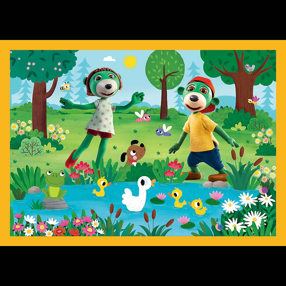 TREFL PUZZLE 4W1 RODZINA TREFLIKÓW