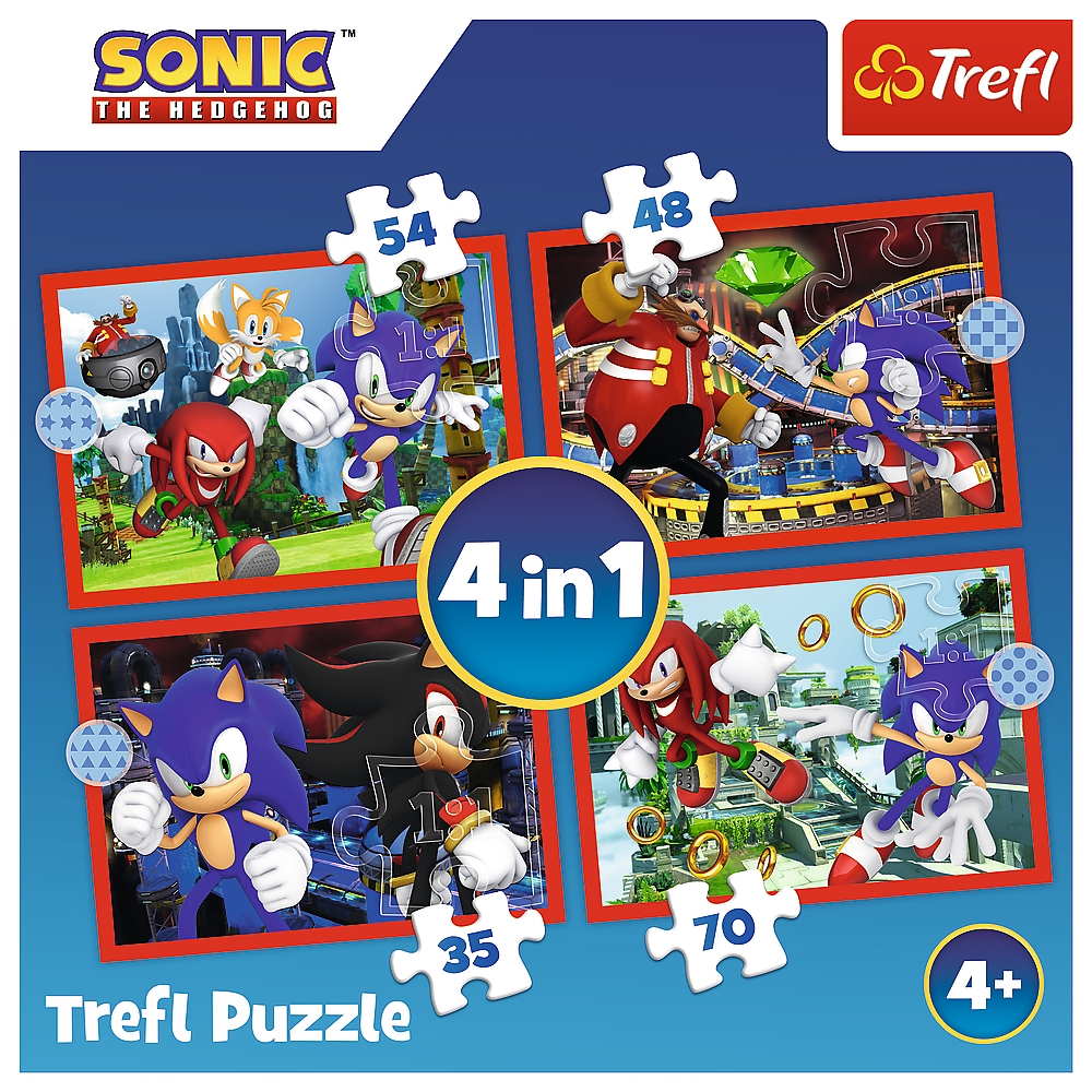 Puzzle - 4w1 - Przygody Sonica - SEGA Sonic The He
