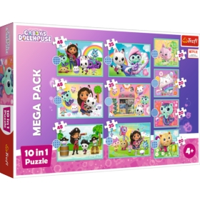 Puzzle 10w1 Koci Domek Gabi W świecie Gabi 96003