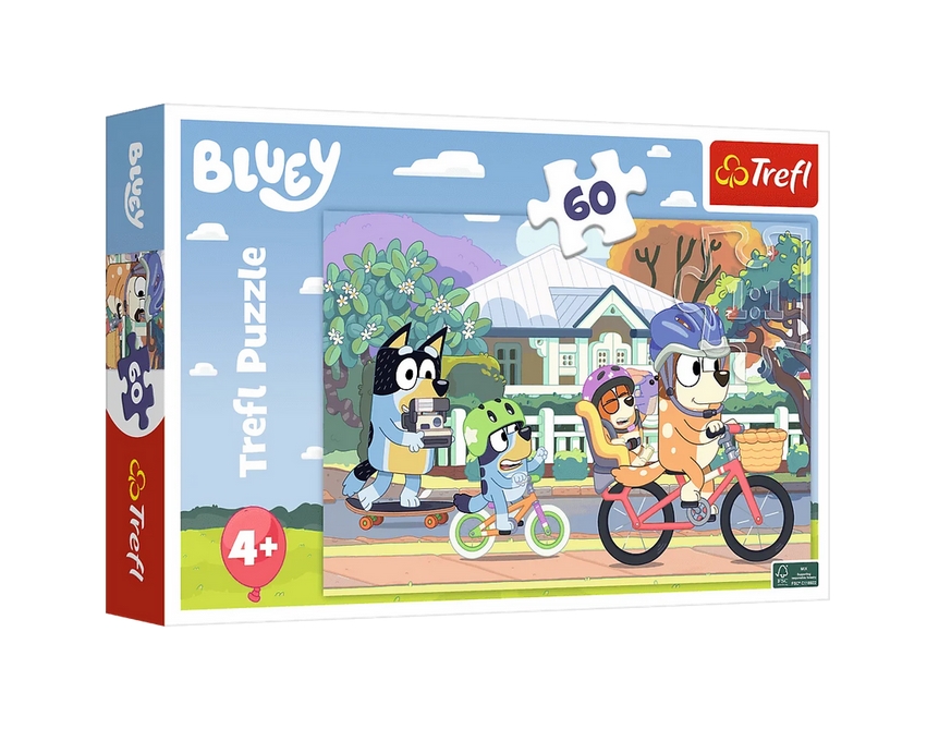 Puzzle 60el. Wesoły Bluey Trefl 17384