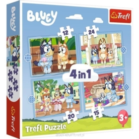 Puzzle - 4w1 - Bluey i jego świat 34637