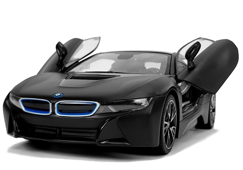 Auto R/C BMW i8 Rastar 1:14 Czarny Drzwi Automatyc