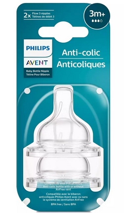 AVENT SMOCZEK DO BUTELKI 3M+ ANTI COLIC