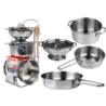 Zestaw Garnków i Patelni Ze Stali Nierdzewnej 8 El