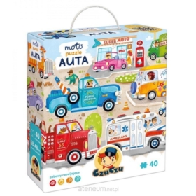 CZUCZU MOTO PUZZLE AUTA 40 EL.