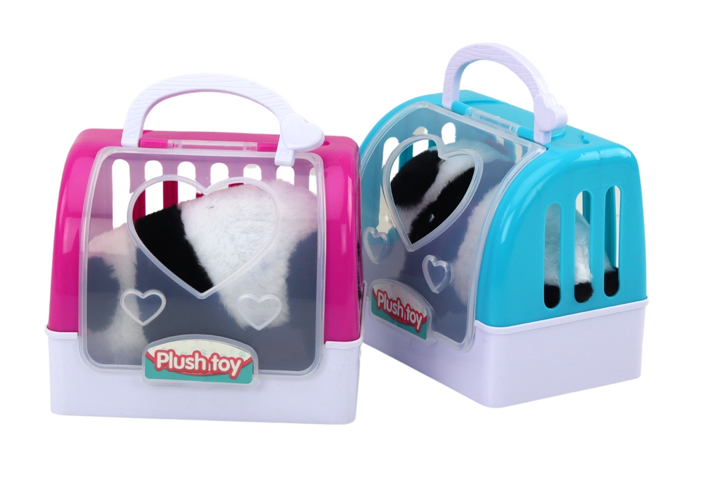 Panda Interaktywna Pluszowa W Transporterze Różowy