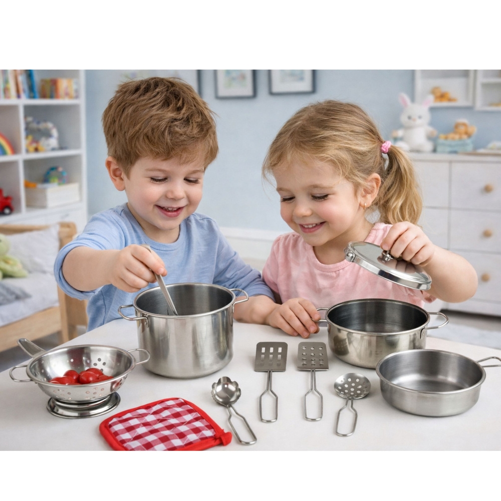 Zestaw Garnków i Akcesoriów Kuchennych Dla Dzieci
