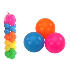 Zestaw Piłek Kulek Kolorowych Piłeczki Plastikowe