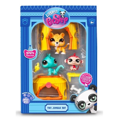 LITTLEST PET SHOP DŻUNGLA 3 FIGURKI
