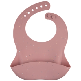 CANPOL ŚLINIAK SILIKONOWY Z KIESZONKĄ DOTS