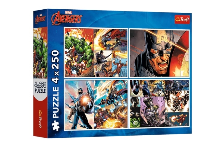 TREFL PUZZLE AVENGERS 4X250