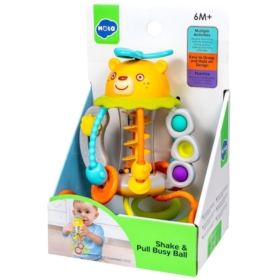SHAKE & PULL BUSY BALL GRZECHOTKA MIŚ