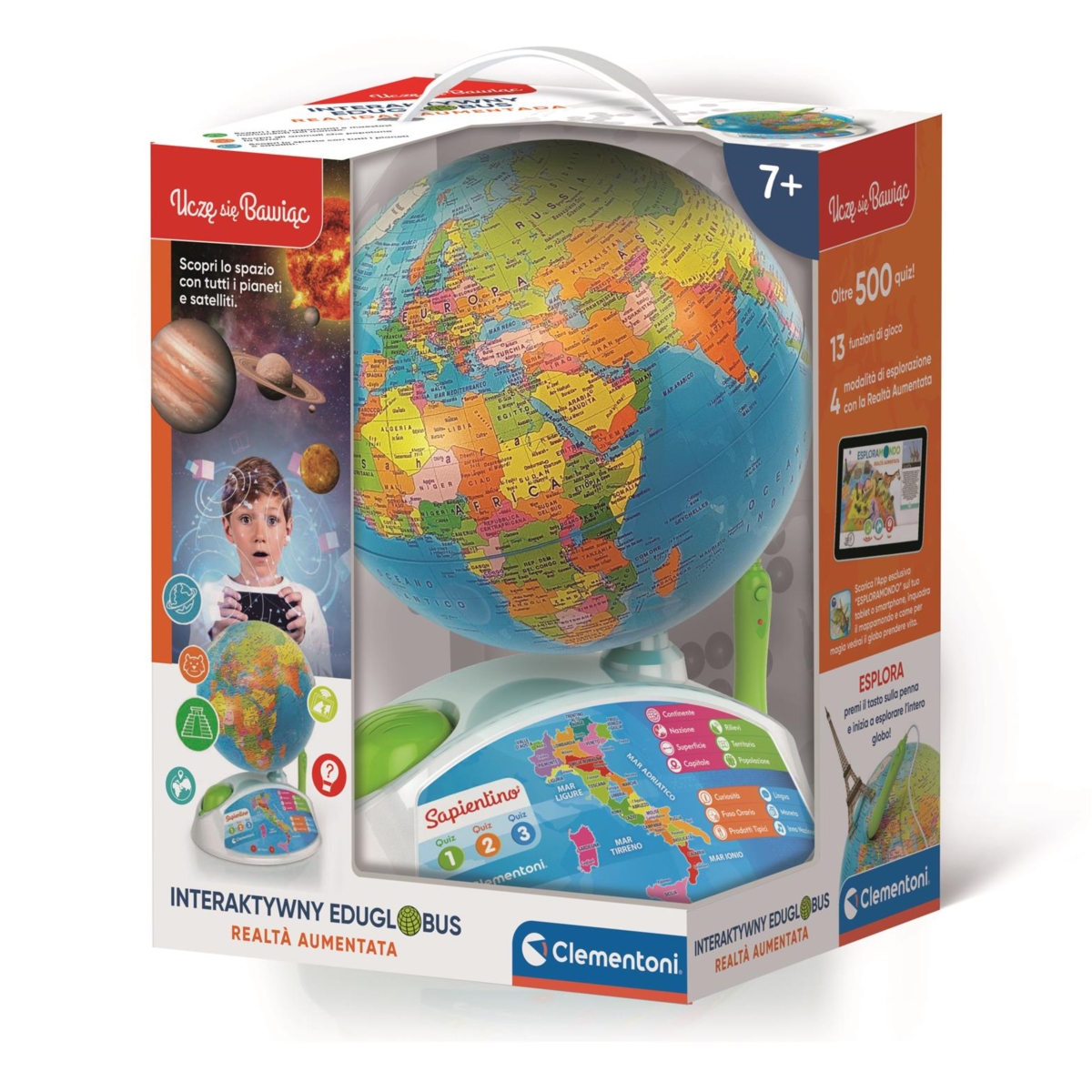 Interaktywny Edukacyjny Globus Eduglobus Clementon