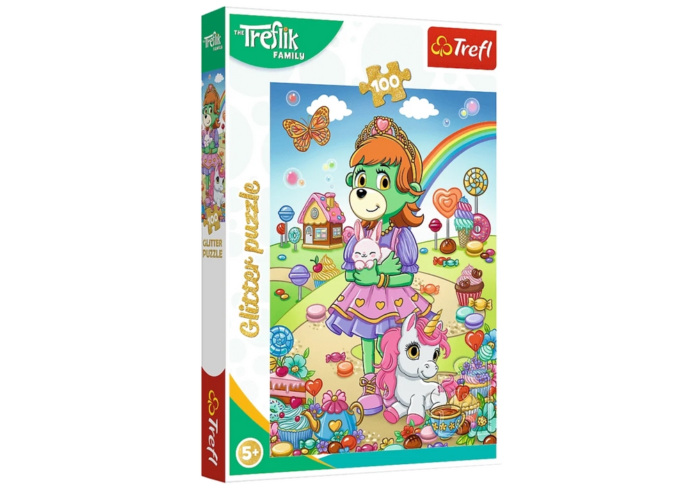PUZZLE 100 Glitter Brokatowe Trefliki 14833