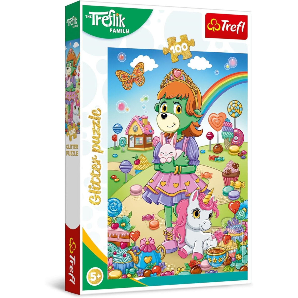 PUZZLE 100 Glitter Brokatowe Trefliki 14833