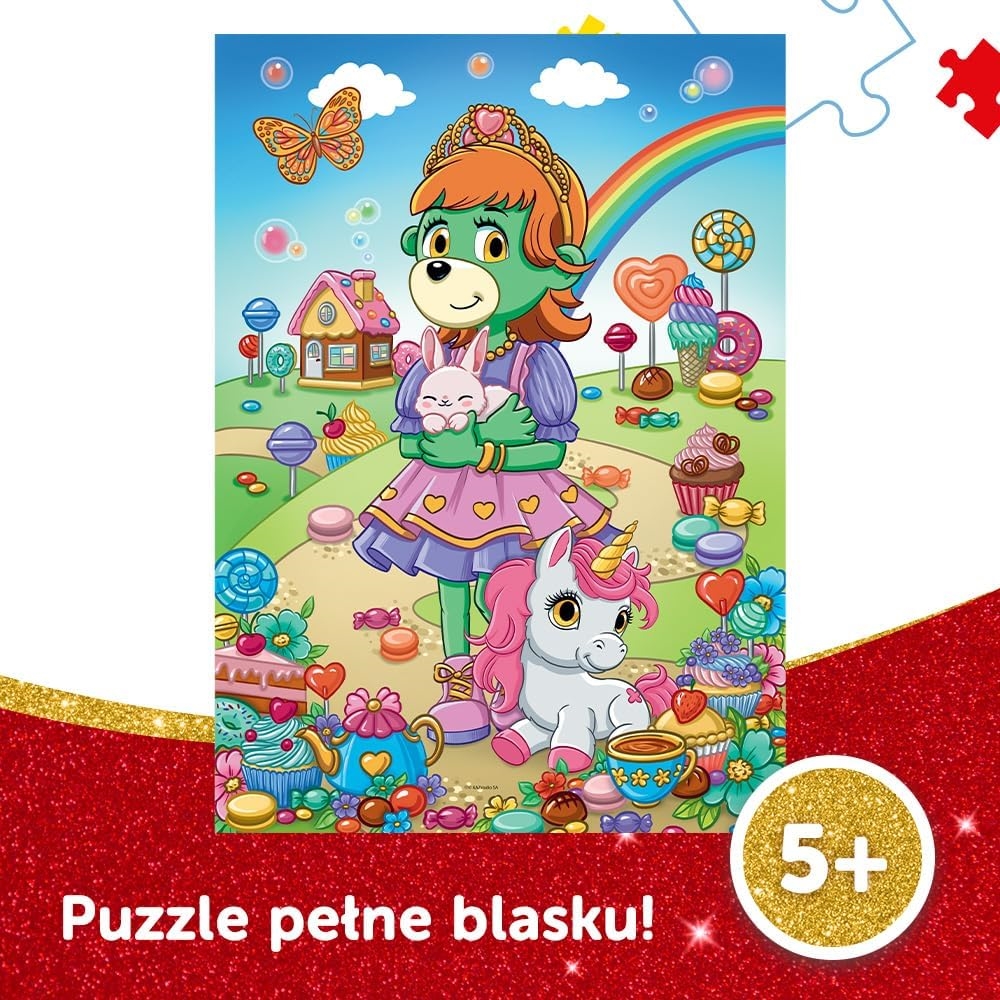 PUZZLE 100 Glitter Brokatowe Trefliki 14833