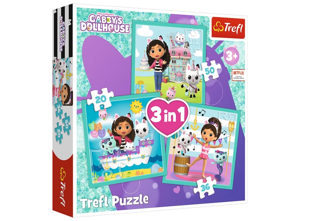 PUZZLE 3w1 Aktywności Gabi 34871