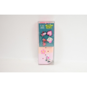 STNUX Piórnik z wpinkami różowy STN9117 99117