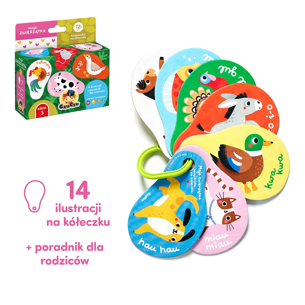 CzuCzu Moje zwierzątka 12m+ książ.n/kół.97112
