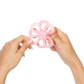 BABYONO GRYZAK FLOWER RÓŻ 1596/01