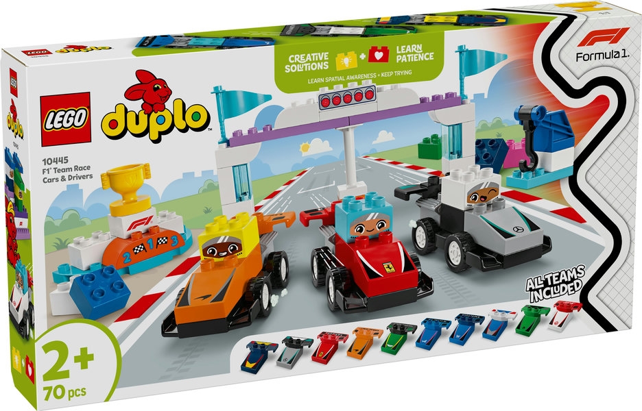 10445 LEGO DUPLO BOLIDY I KIEROWCY F1