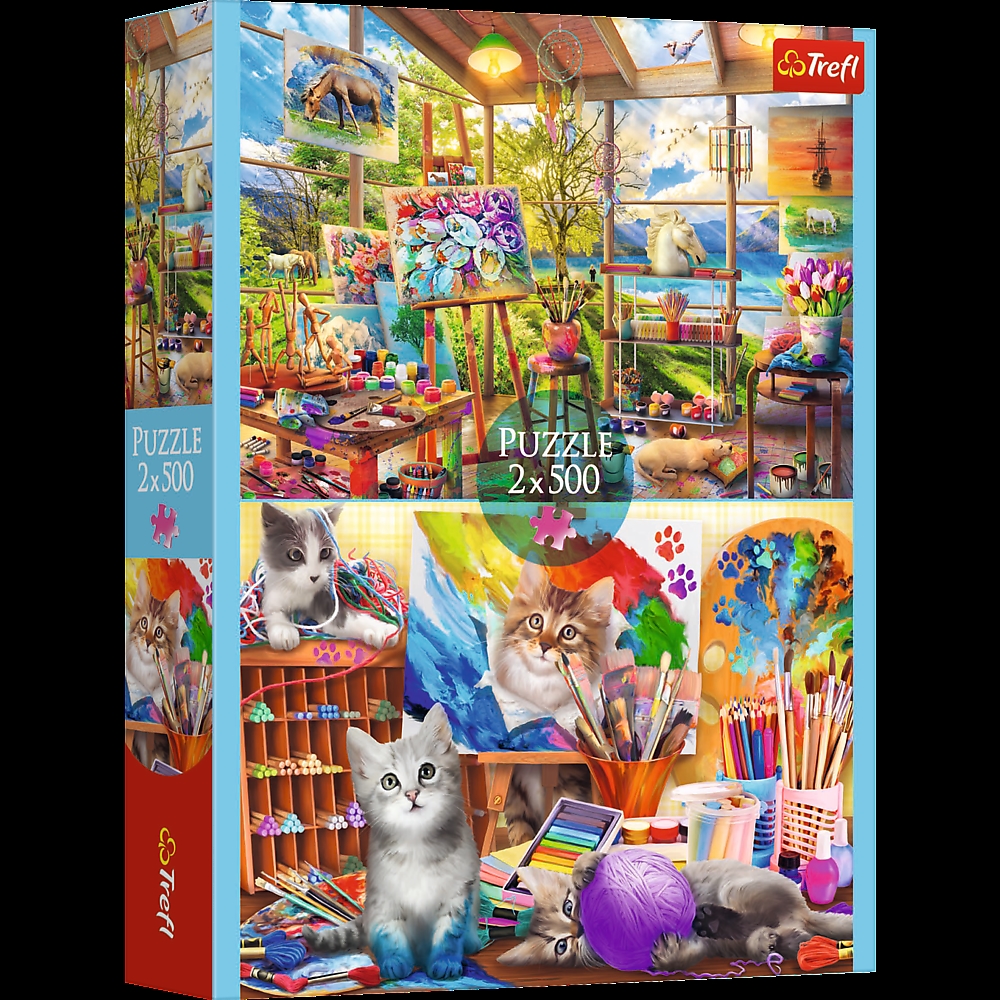 PUZZLE 2x500 Sztuka malowania 37530