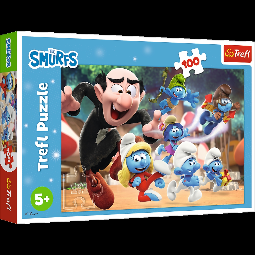 Puzzle - 100 - Nauki Papy Smerfa The Smurfs 16481